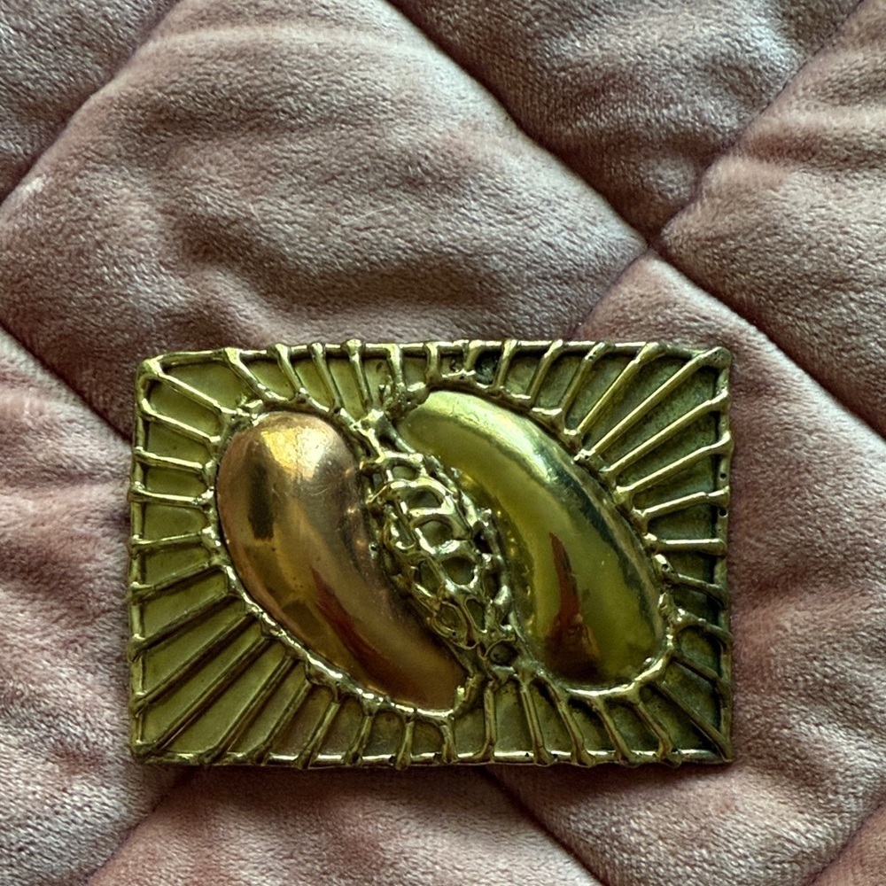Vintage Gold and Bronze Belt Buckle